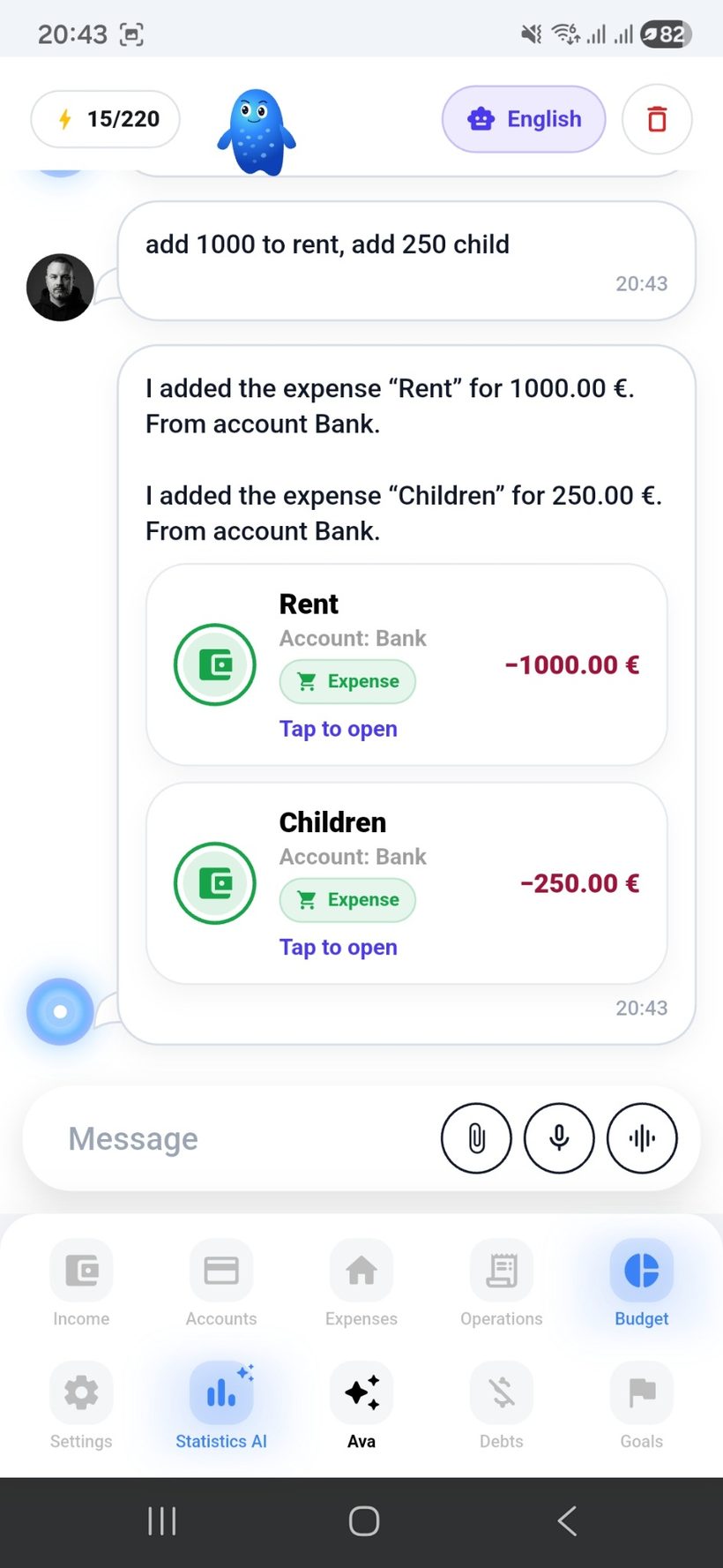 Assistant — screen 2