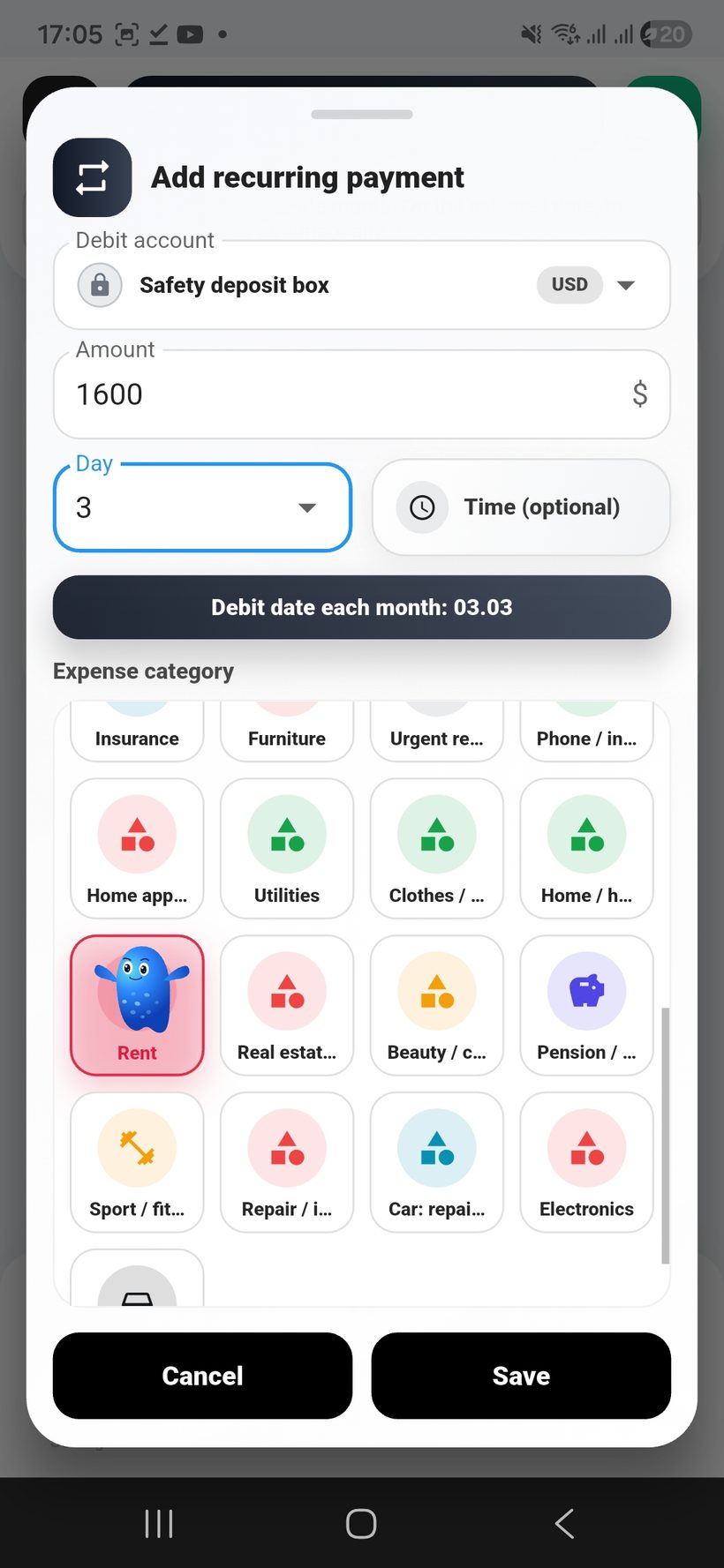 Transactions — screen 3